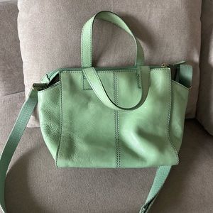 Fossil Tessa Spring Green Satchel shoulder bag